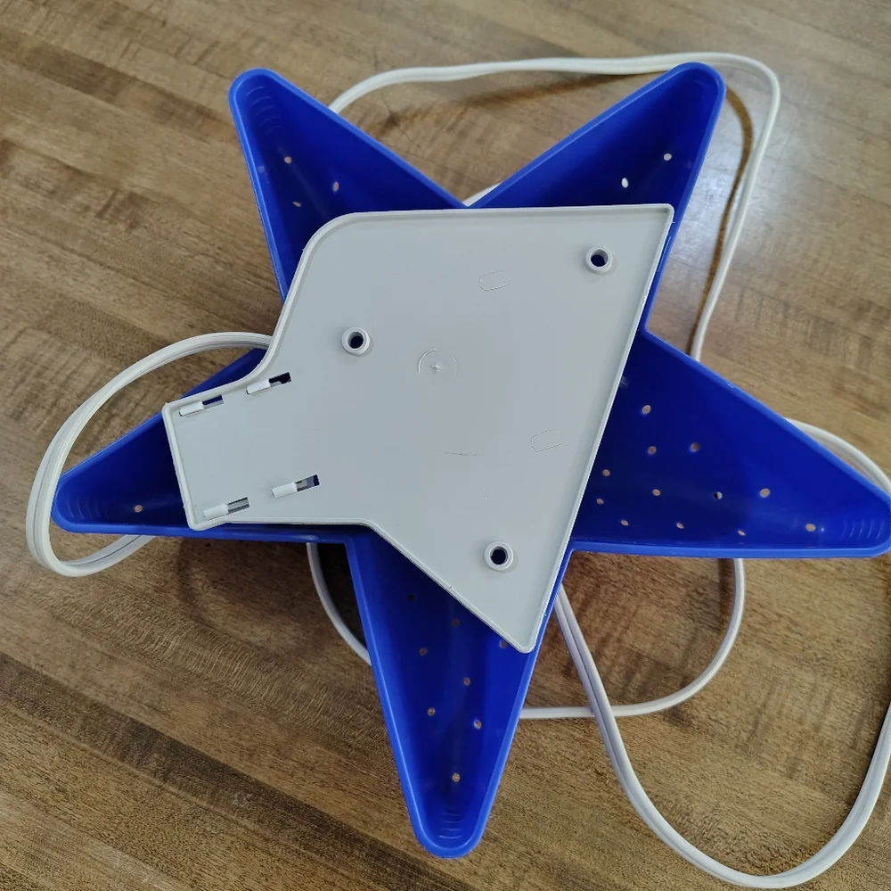 Vintage IKEA Smila Stjarna Wall Lamp STJÄRNA Blue Night Light Star Light